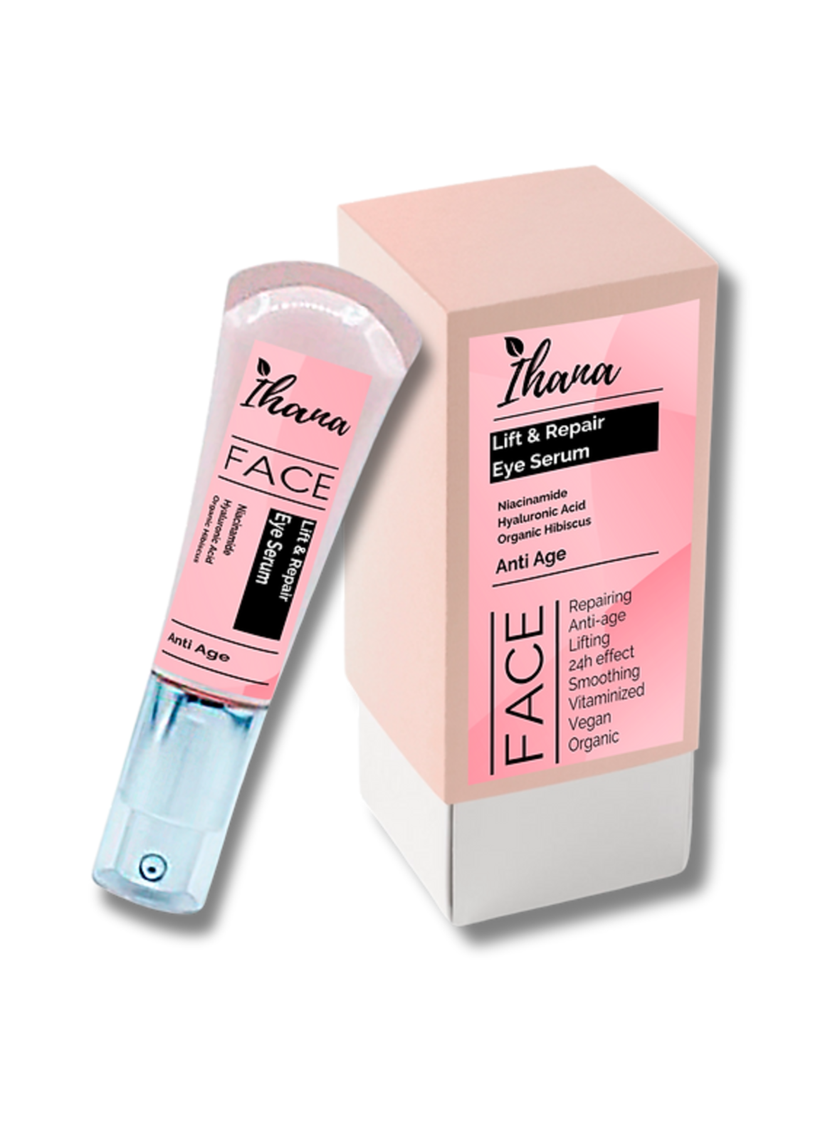 IHANA Kiinteyttävä & Korjaava Luomu Hibiskus Anti-Age Silmänympärysseerumi 25ml