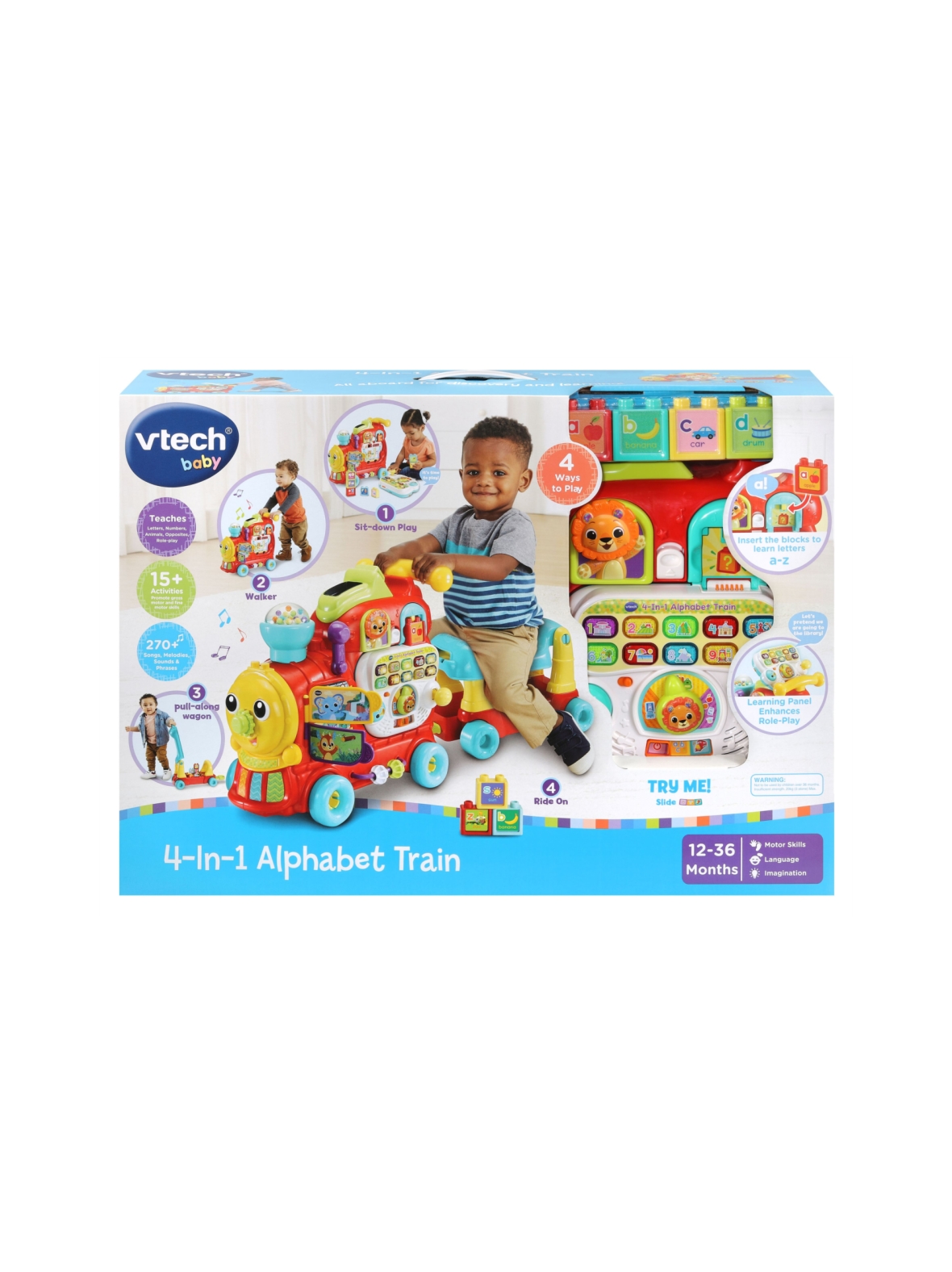 VTECH Opettavainen lelu Aakkosjuna 4-In-1 (englanninkielinen)