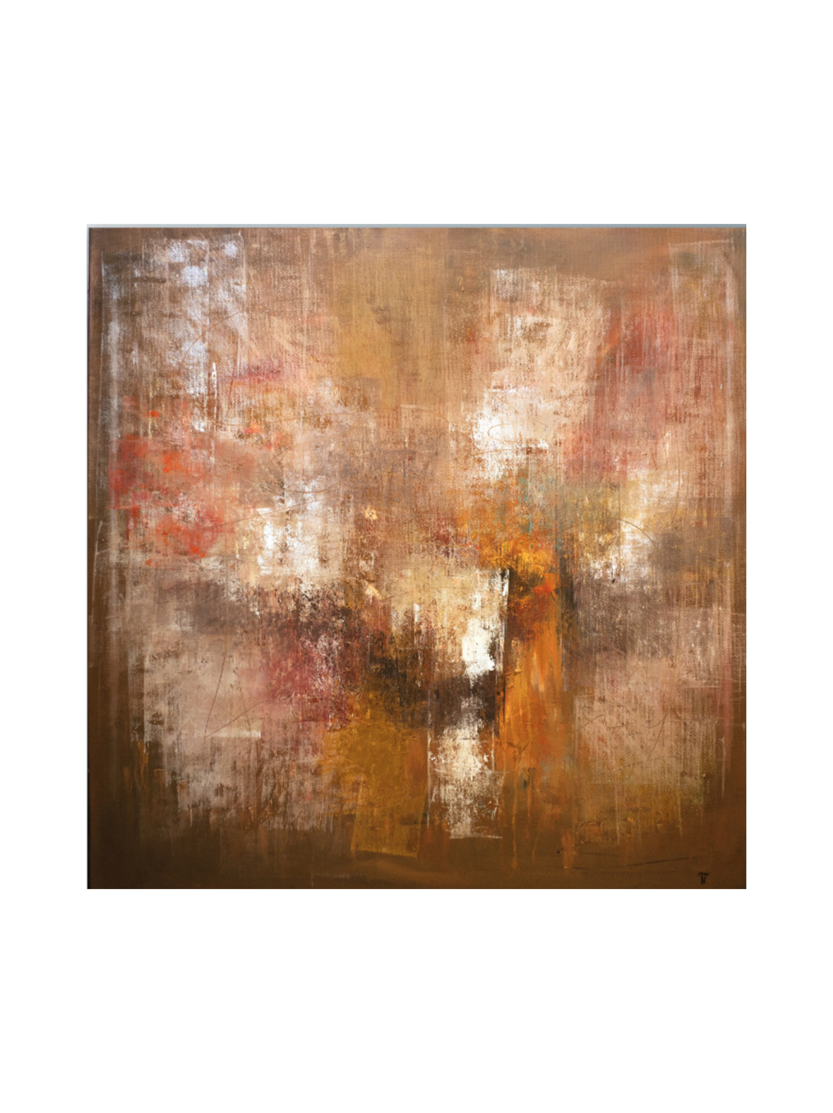 Jupiter, öljyvärimaalaus, 90x90 cm