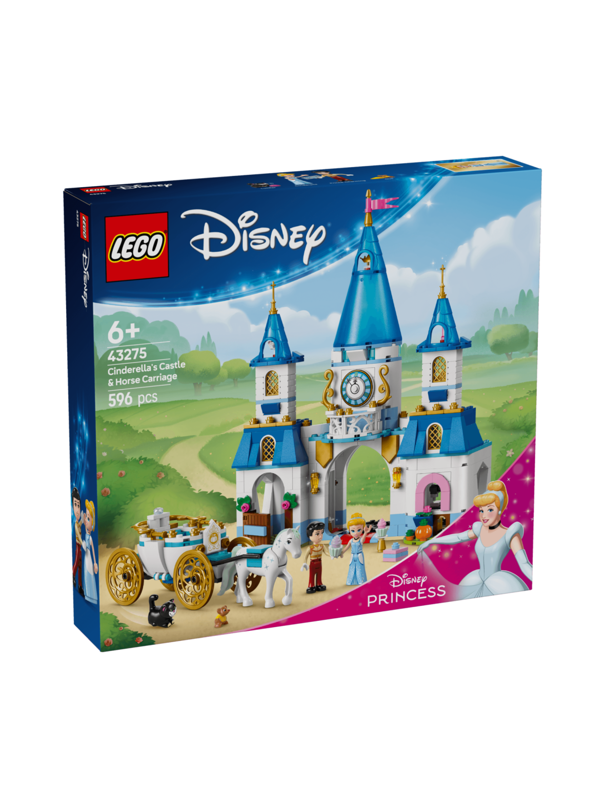 LEGO Disney Princess Tuhkimon linna ja hevosvaunut 43275