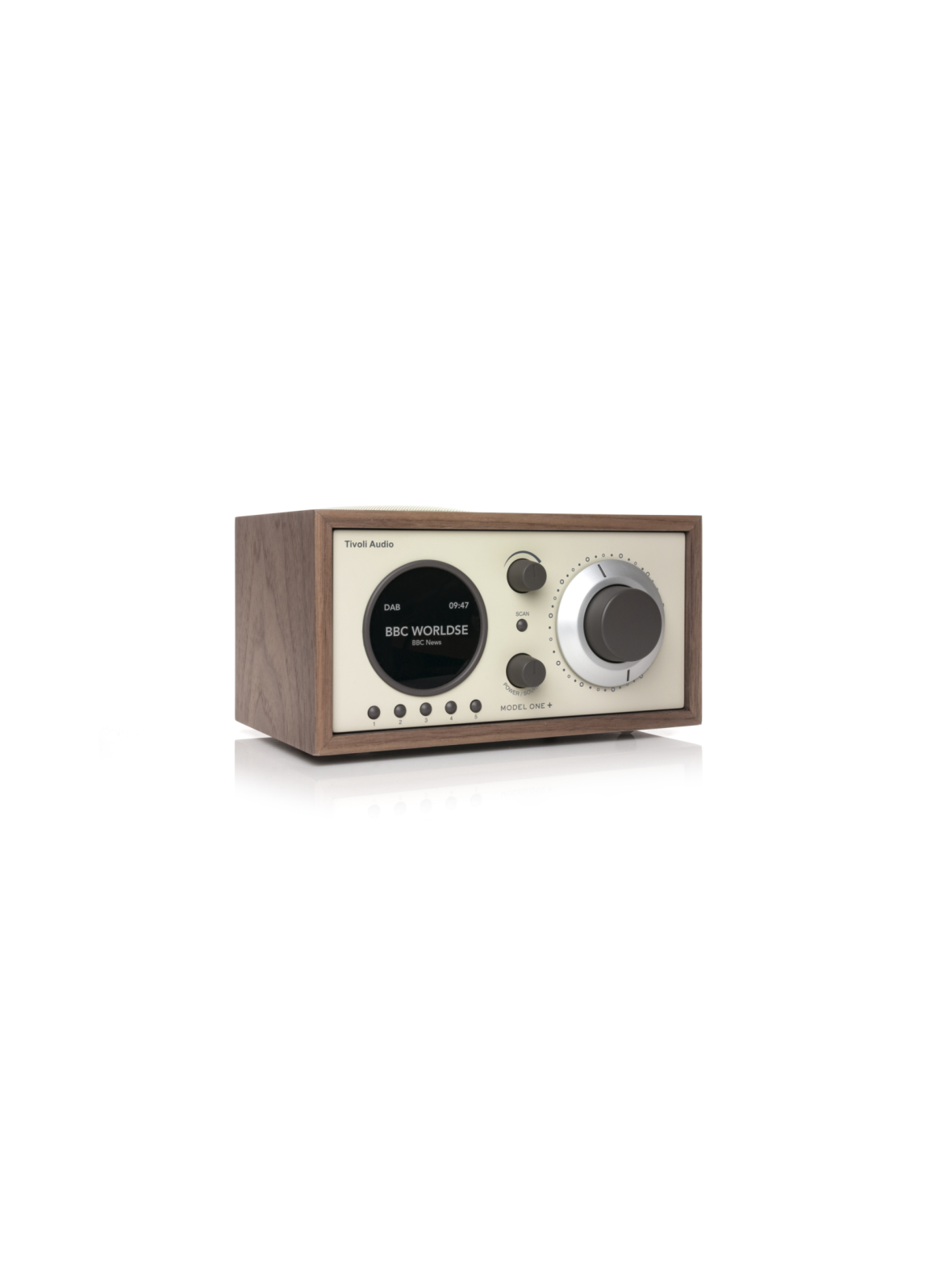 Tivoli Audio Model One + Walnut/beige