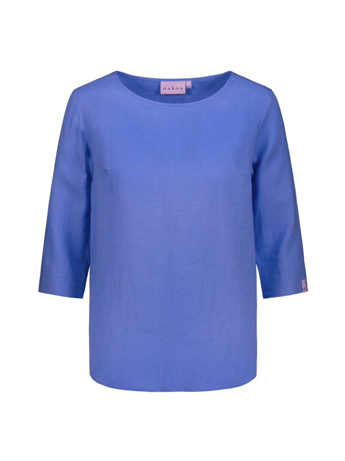 Classic Linen Blouse Pellavapaita, Marina Blue