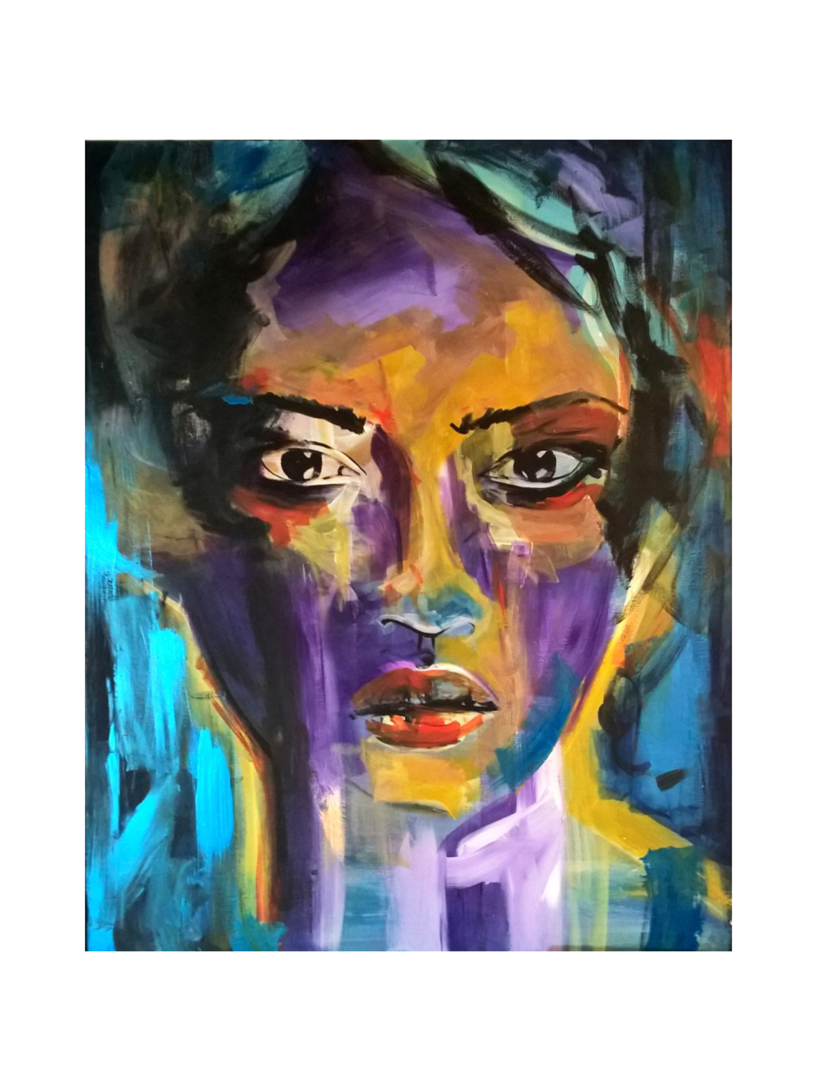 Jenniemilia Design, WILMA voimanainen canvas -taulu 80 x 100 cm