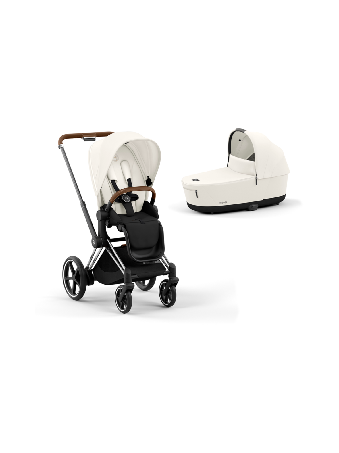 CYBEX Cybex epriam yhdistelmävaunut (chrome/brown)