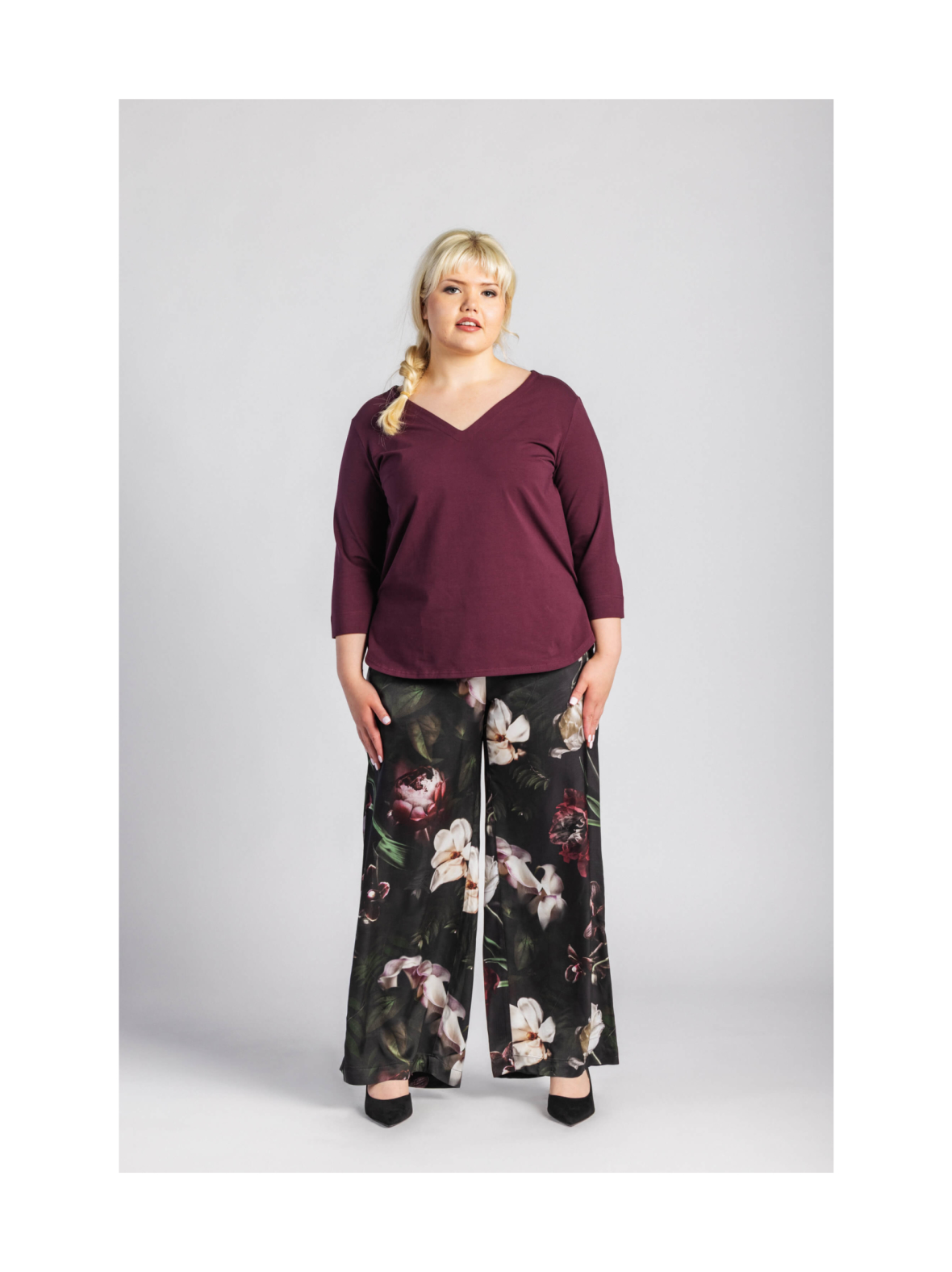 Vera Blouse, Burgundy