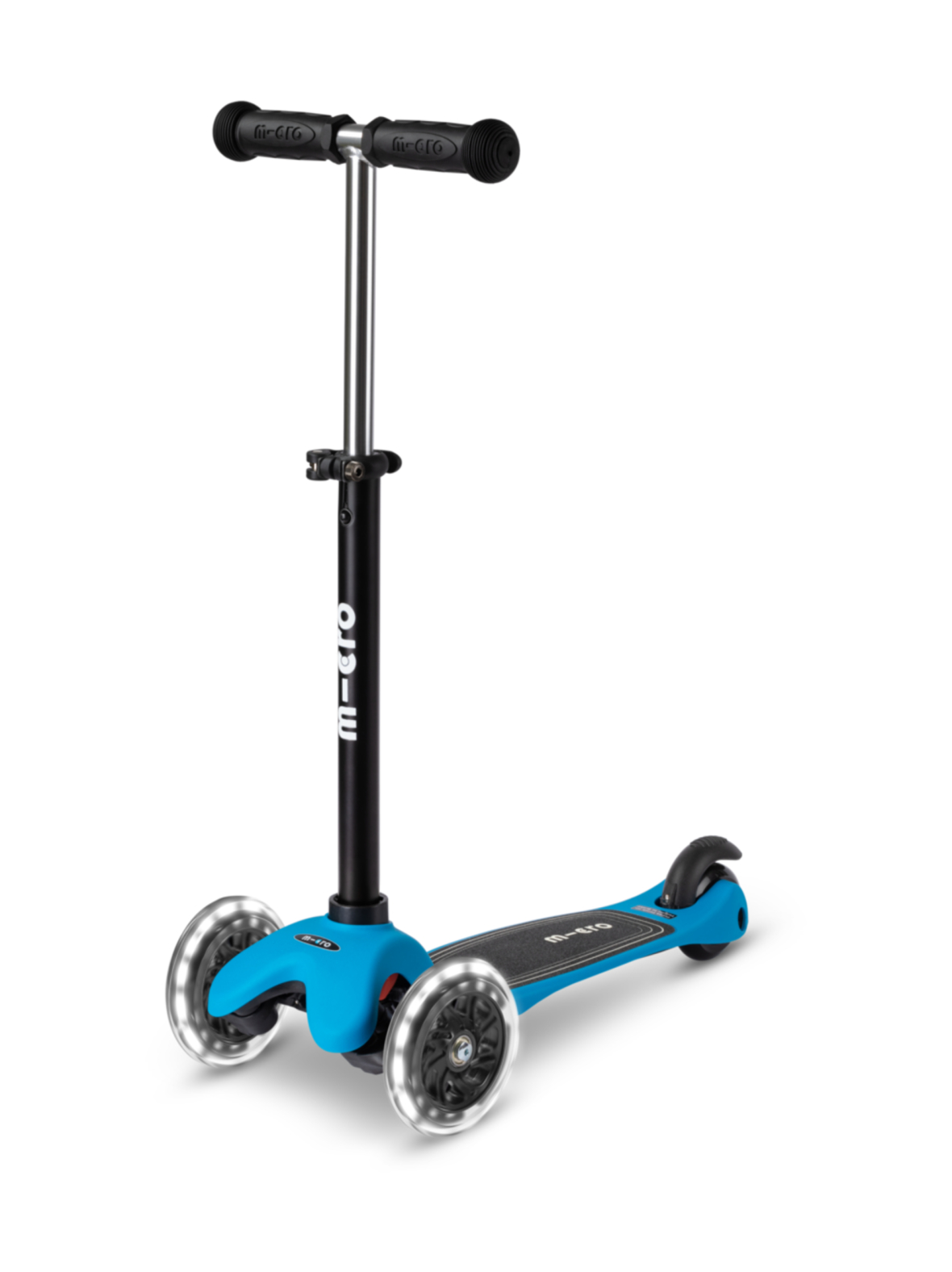 MICRO Potkulauta Mini Deluxe Lite LED-valoilla, sininen