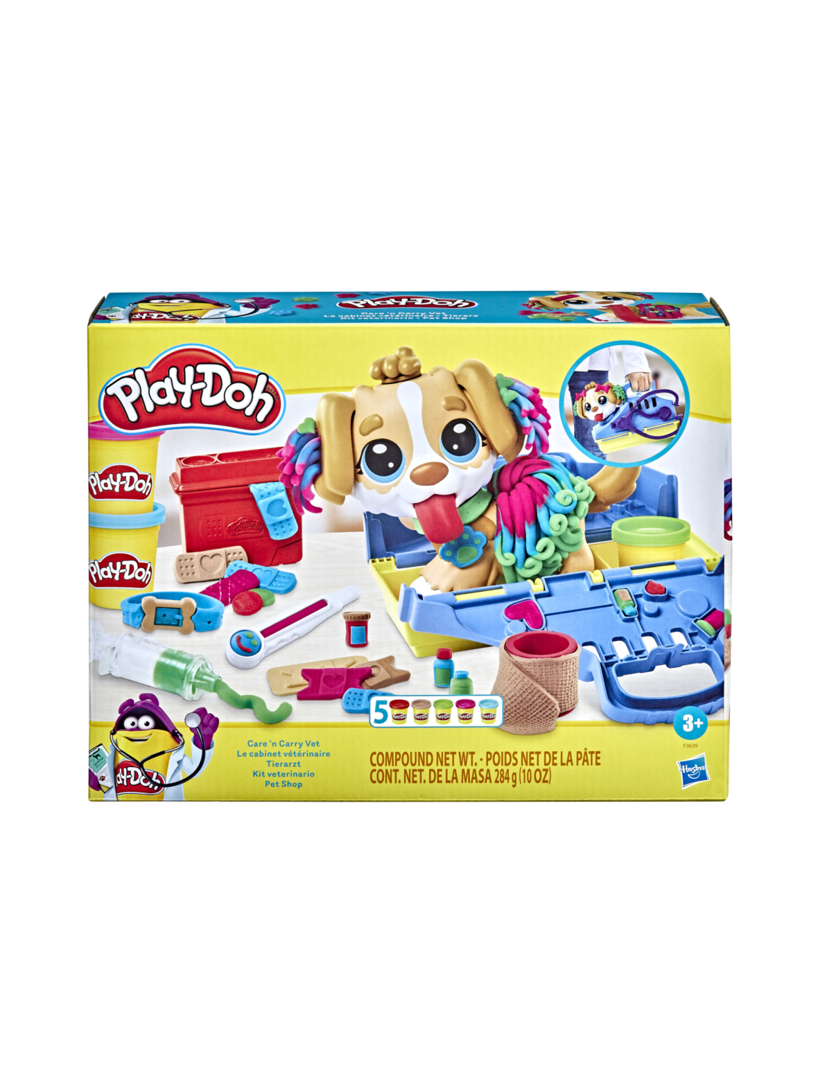PLAY-DOH Leikkisetti Eläinlääkäri Care N Carry Vet