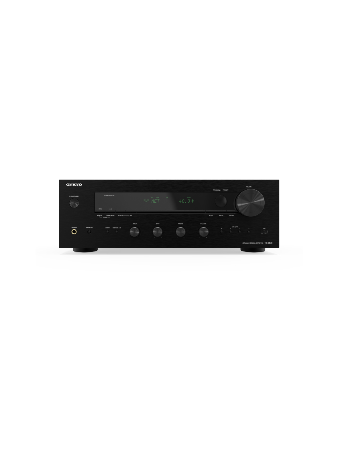 Onkyo TX-8470 Musta Stereovahvistin