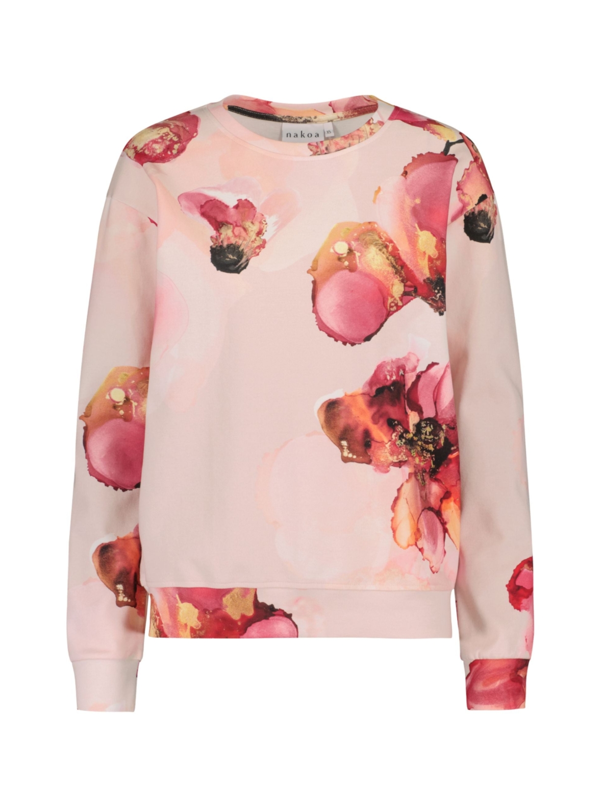 Casual Chic Print Shirt, Rosée