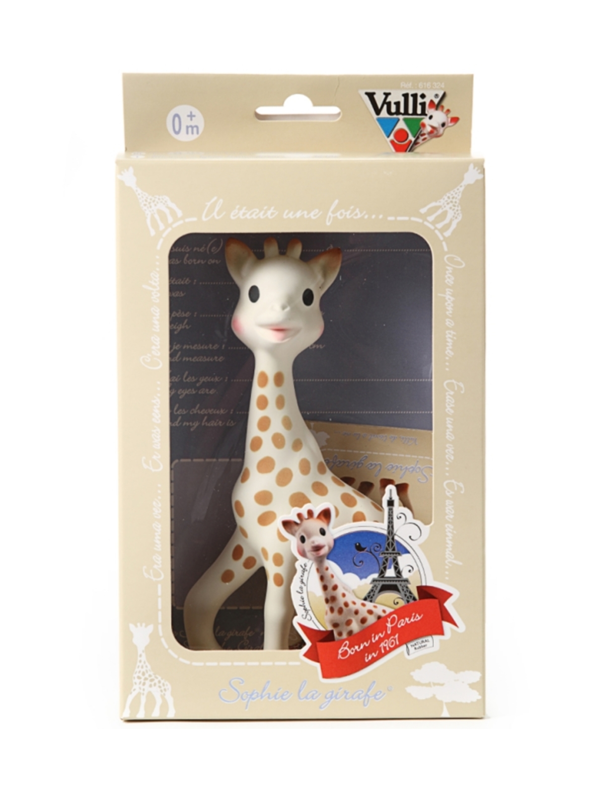 VULLI SOPHIE LA GIRAFE Purulelu lahjapakkauksessa, 17 cm