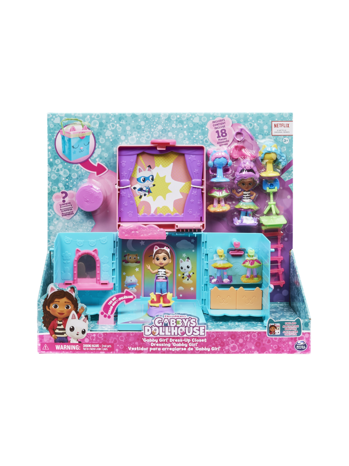 GABBY´S DOLLHOUSE Leikkisetti Gabbyn pukeutumishuone