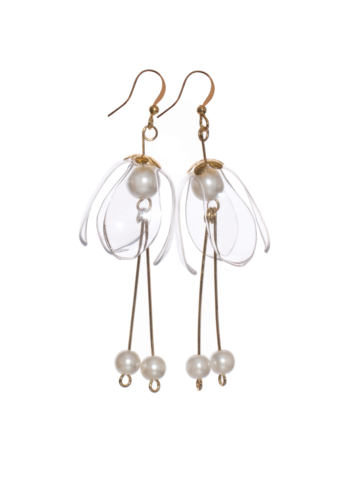 Lily Double Drop Korvakorut - Kirkas
