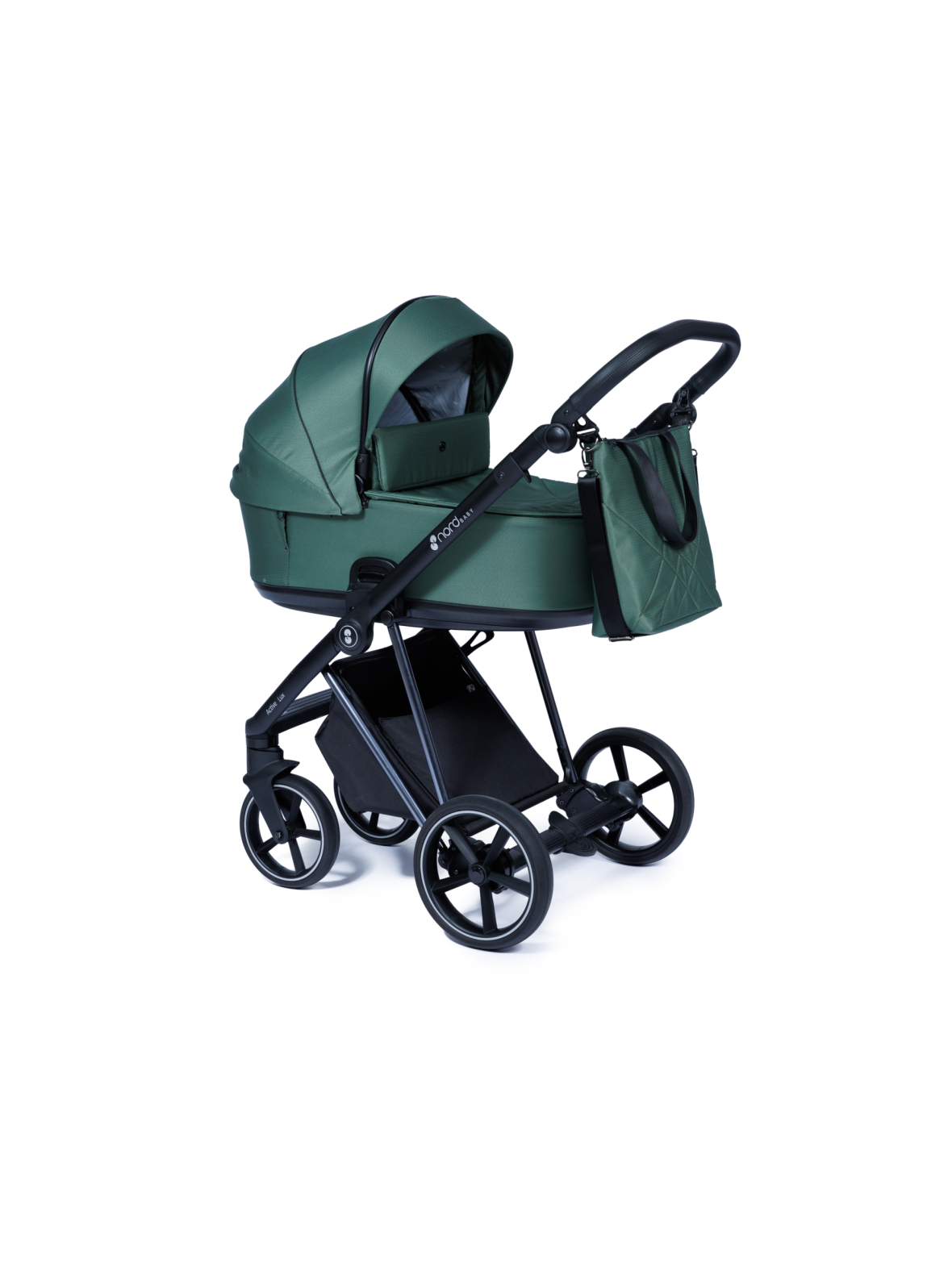 Nord Nordbaby active lux yhdistelmävaunut (chrome/black runko)