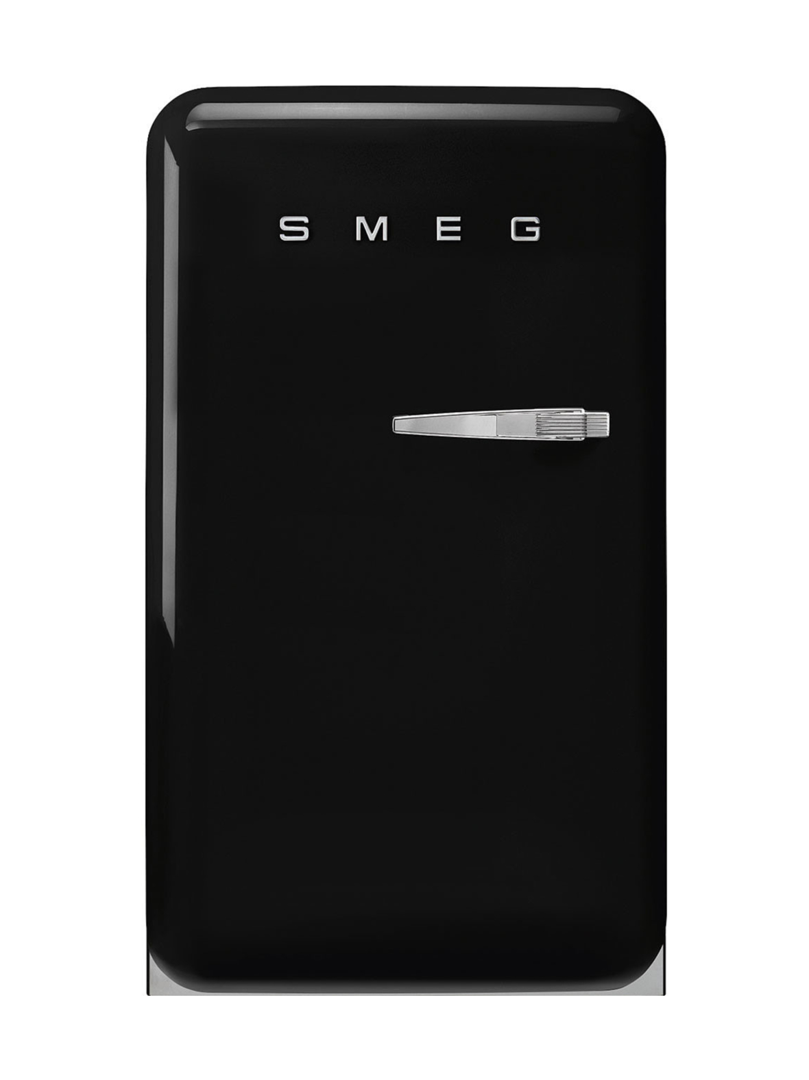 Smeg fab10hlbl6 happy bar jääkaappi, musta vasenkätinen