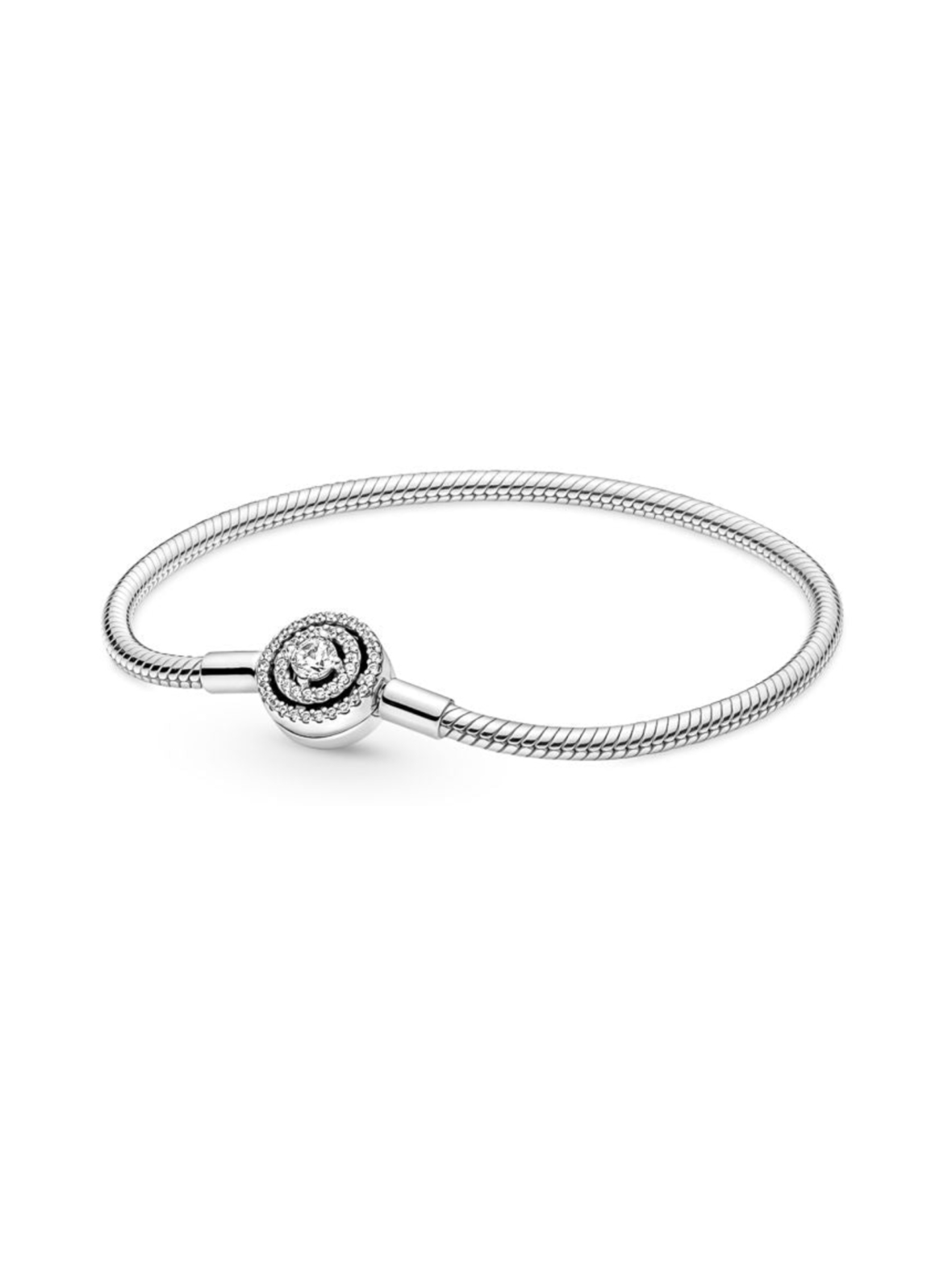 Pandora Moments Halo Snake Chain Bracelet rannekoru 590038C01