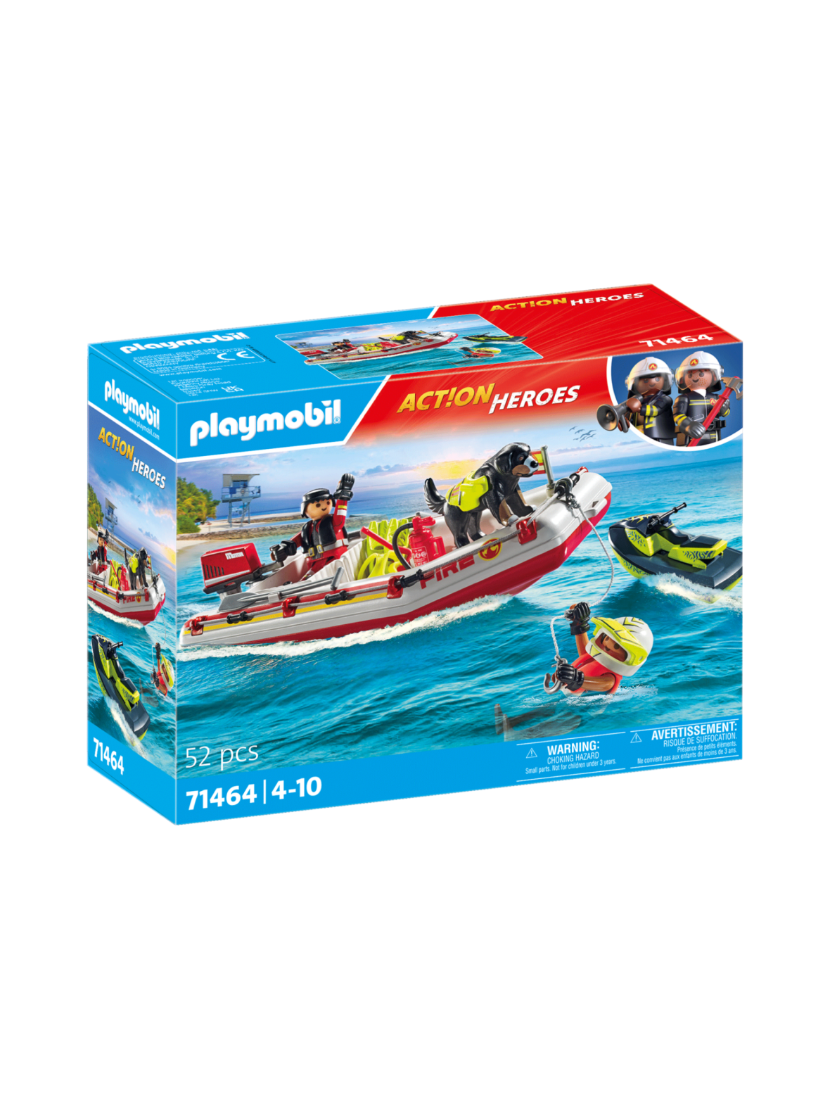 PLAYMOBIL ACTION HEROES Paloalusvene skootterilla 71464