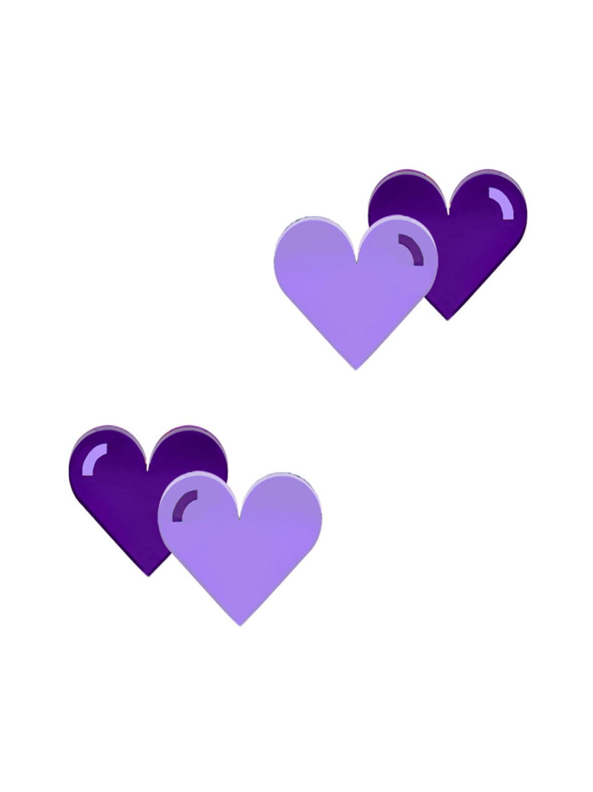 Herz nappikorvakorut, violetti
