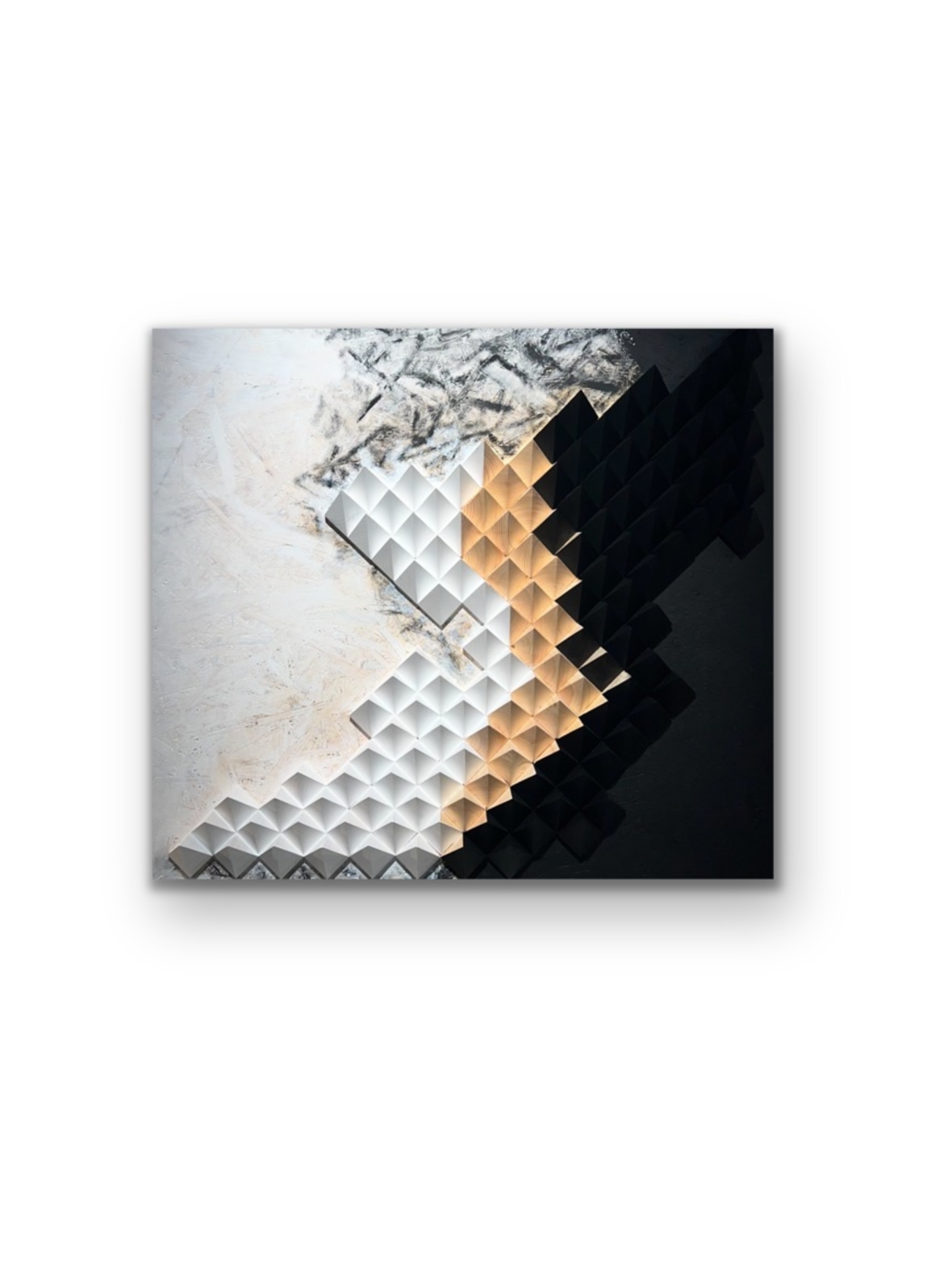 Peace within puutaulu 78x88cm