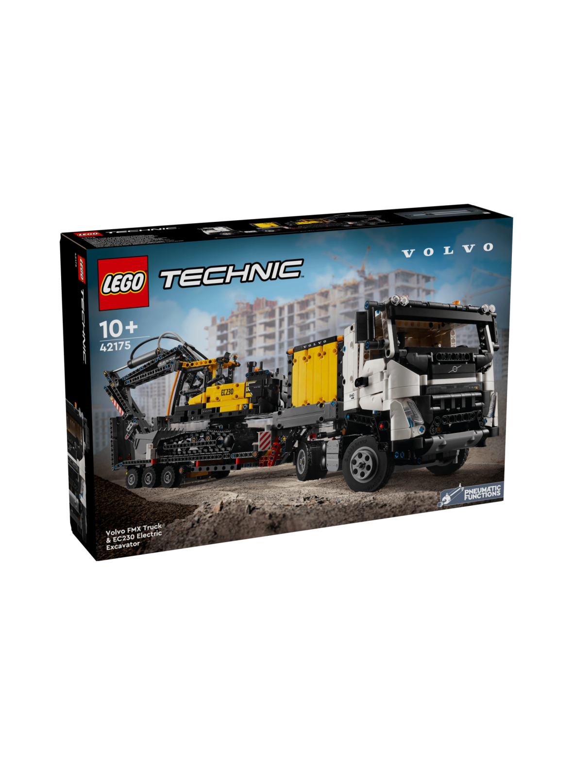 LEGO Technic Volvo FMX ‑kuorma-auto ja EC230 Electric ‑kaivukone 42175