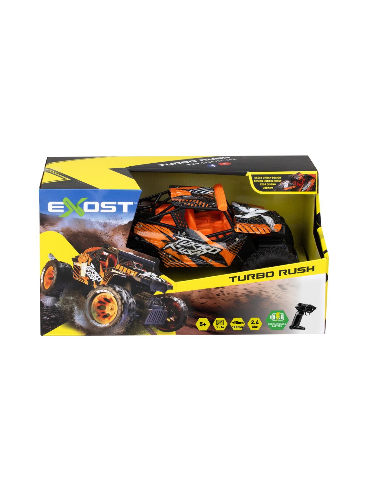 EXOST Kauko-ohjattava ajoneuvo TURBO RUSH,1:16