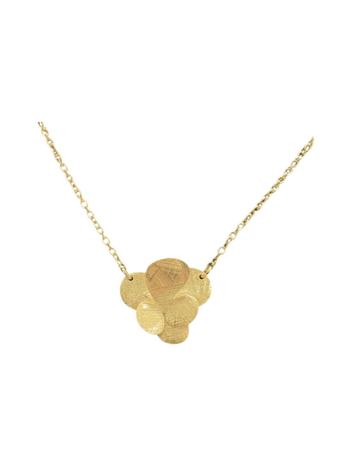 Flower necklace gold