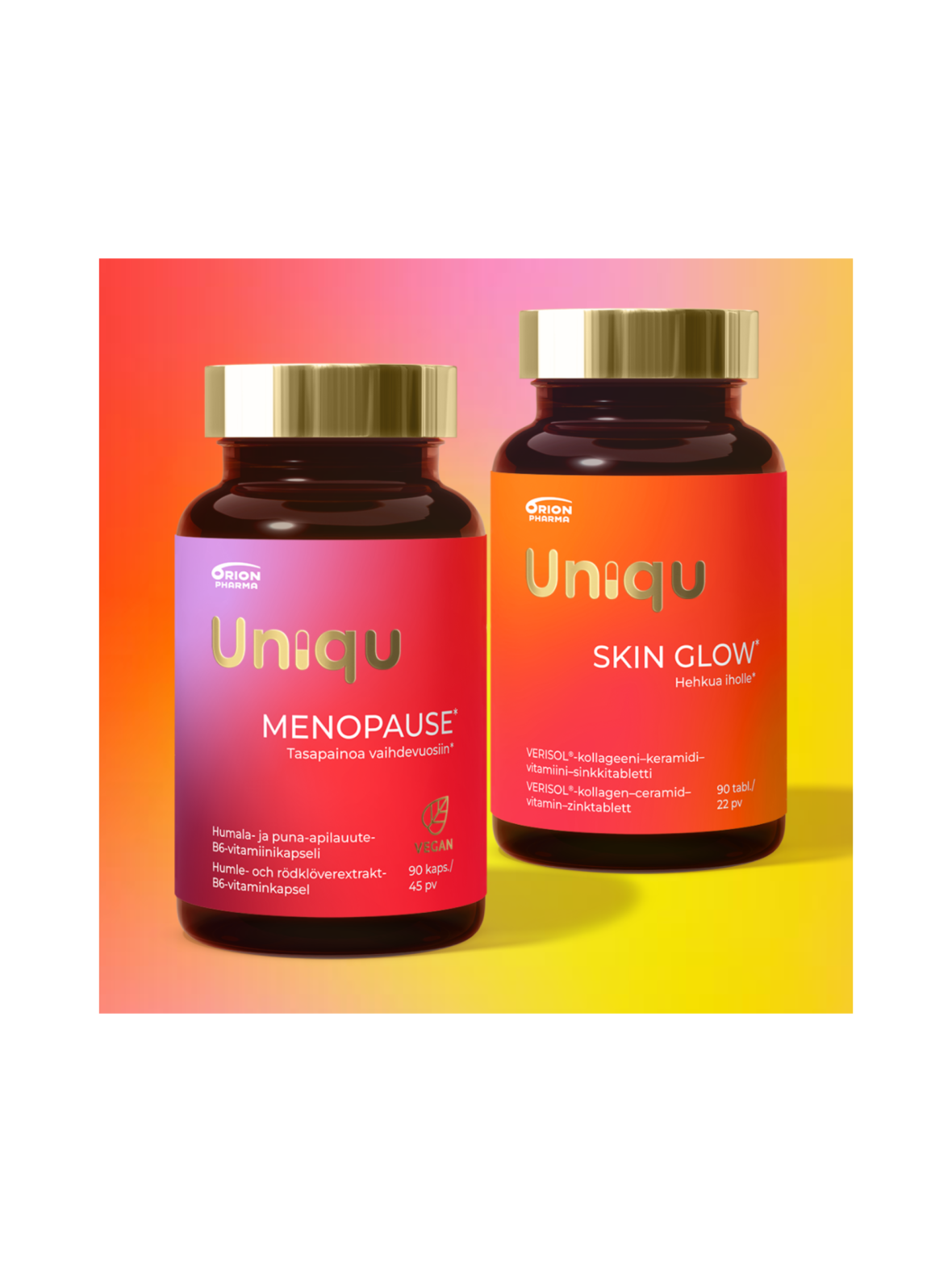 Uniqu Menopause 90kaps. & Skin Glow 90kaps.