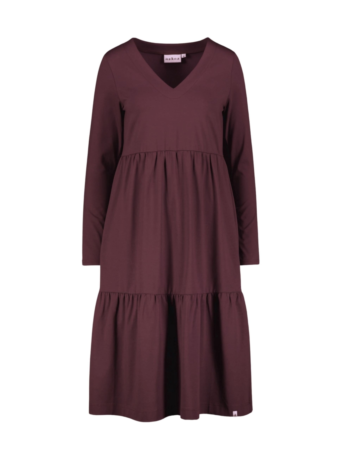 Amélie Dress kerrosmekko, Burgundy