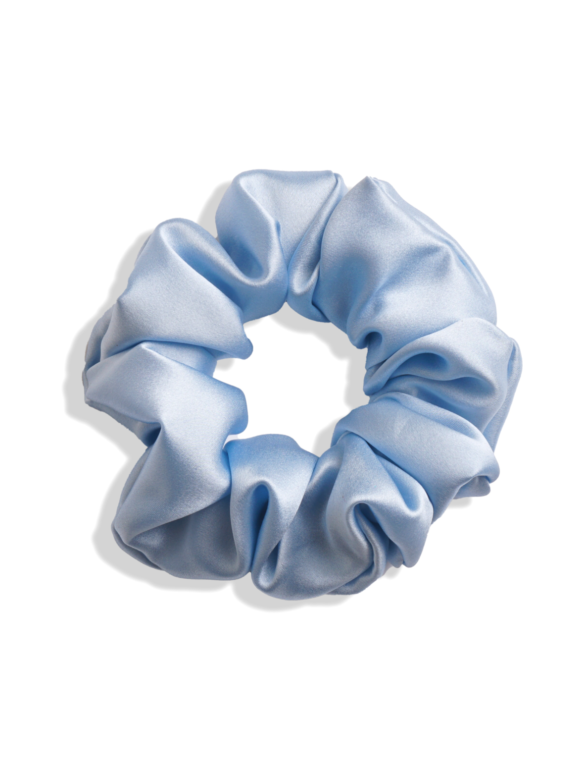 Mulberry silk scrunchie -hiusdonitsi - vaaleansininen