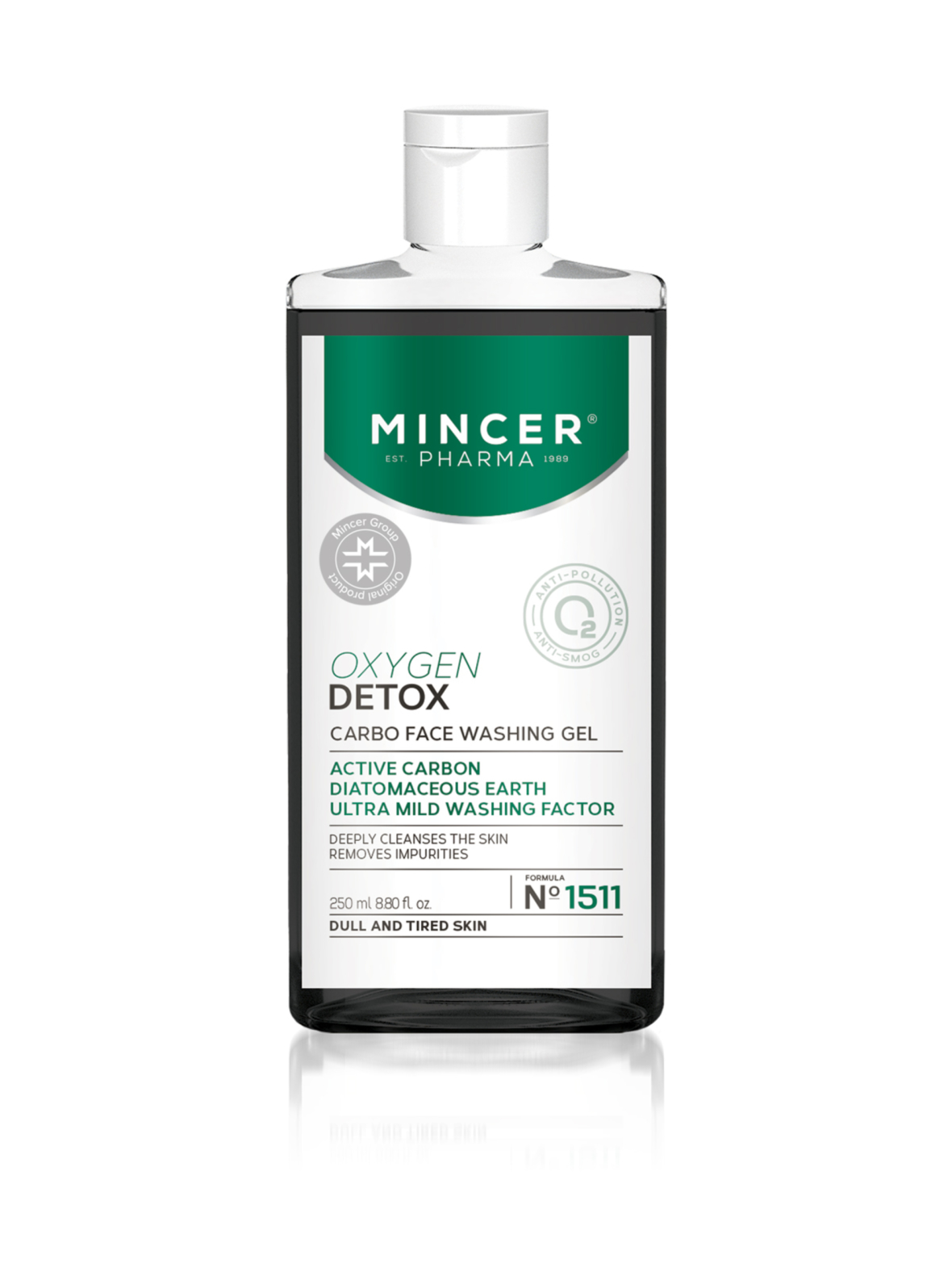 OxygenDetox Purifying Carbo-Gel -syväpuhdistava puhdistusgeeli 250ml