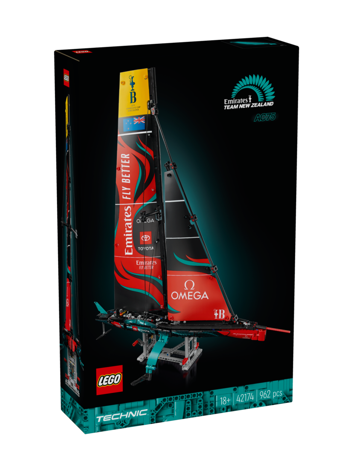 LEGO Technic Emirates Team New Zealand AC75 ‑jahti 42174