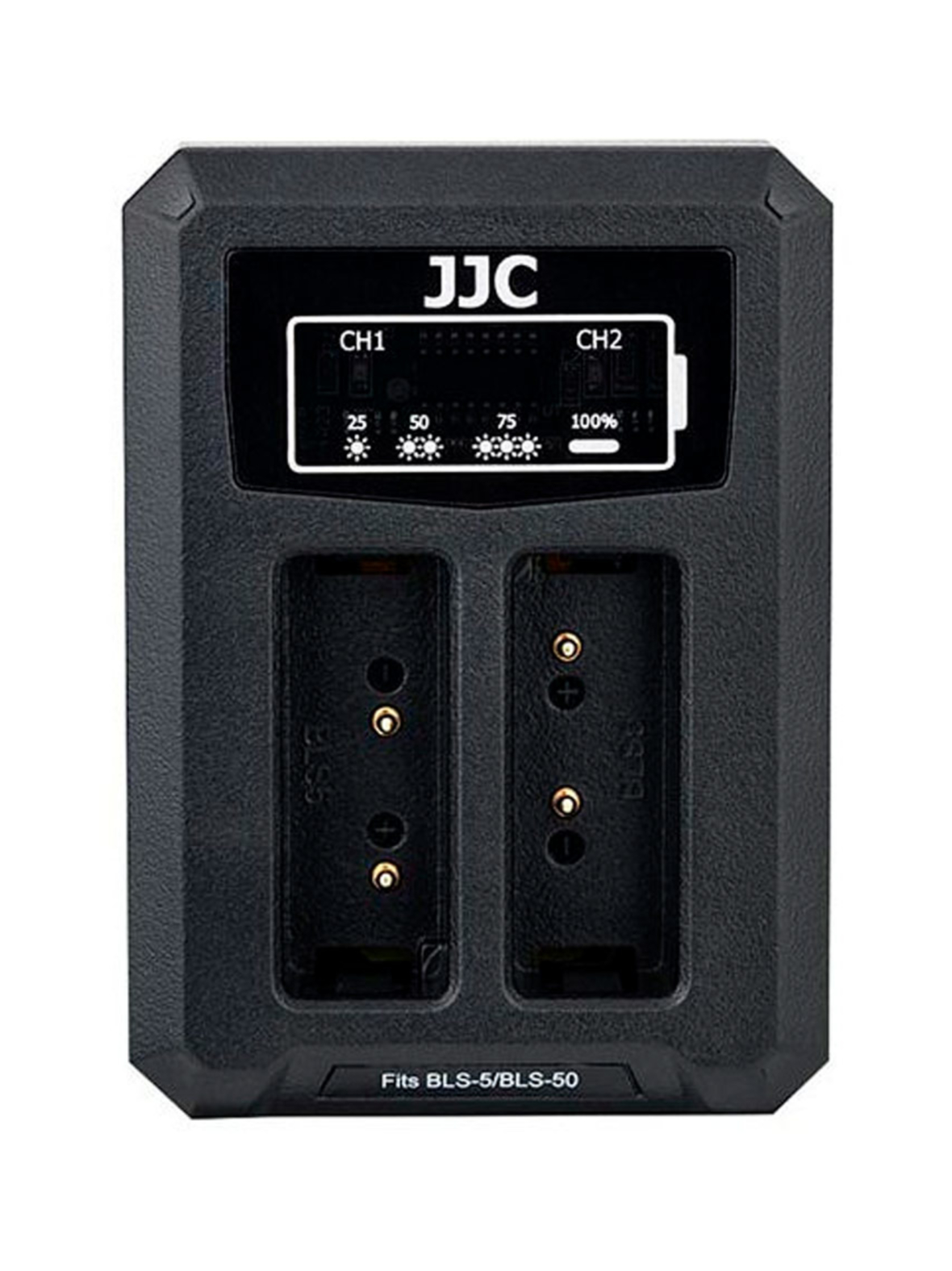 Jjc dch-bls5 usb dual battery charger -tuplalaturi (olympus bls1 / bls-5 / bls-50)