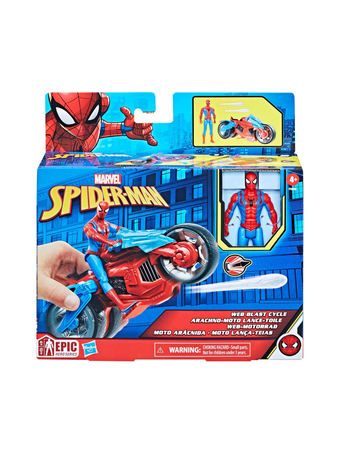 SPIDER-MAN Leikkisetti Ajoneuvo ja hahmo, 10 cm