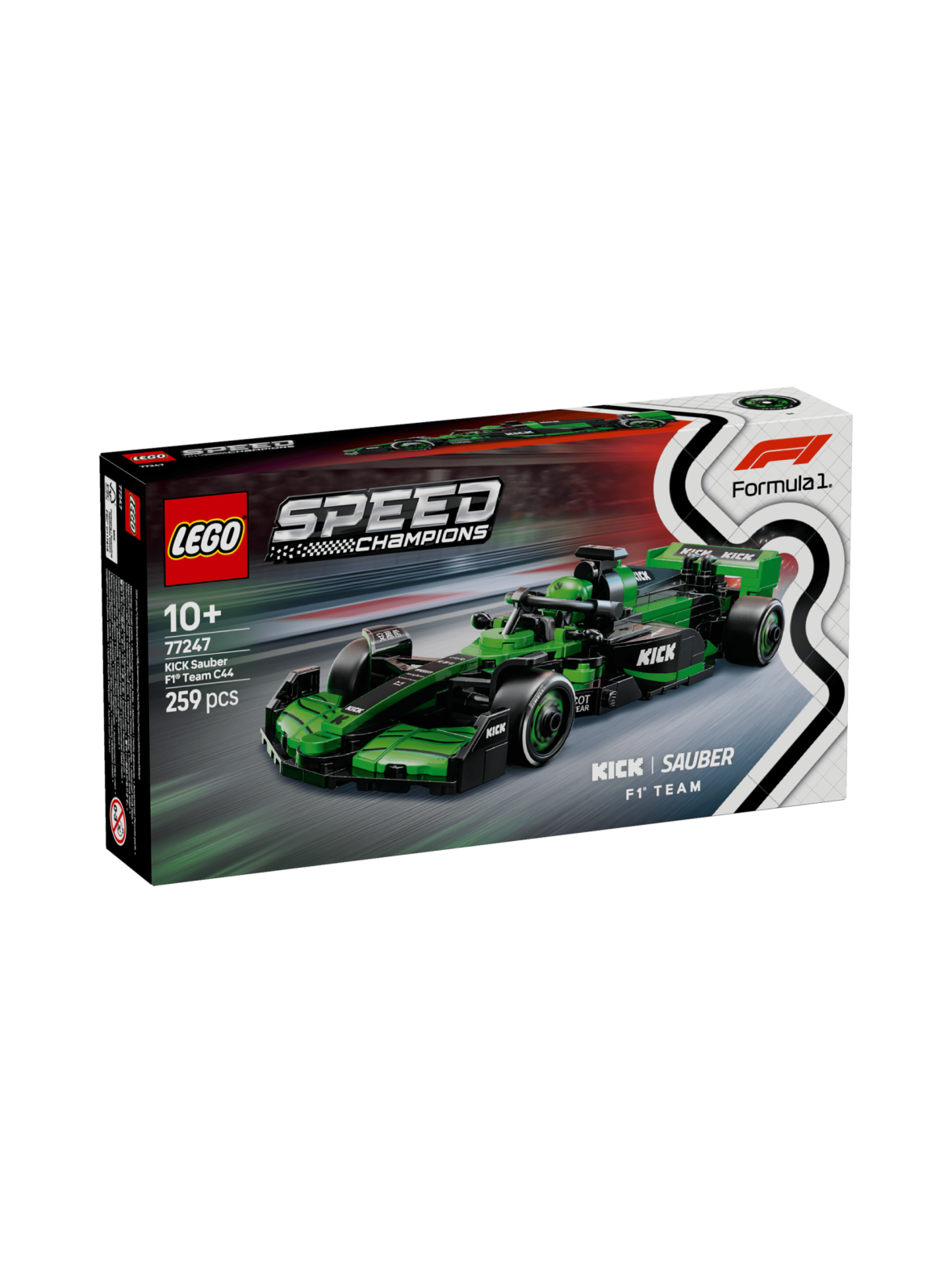 LEGO Speed Champions KICK Sauber F1® Team C44 ‑kilpa-auto 77247