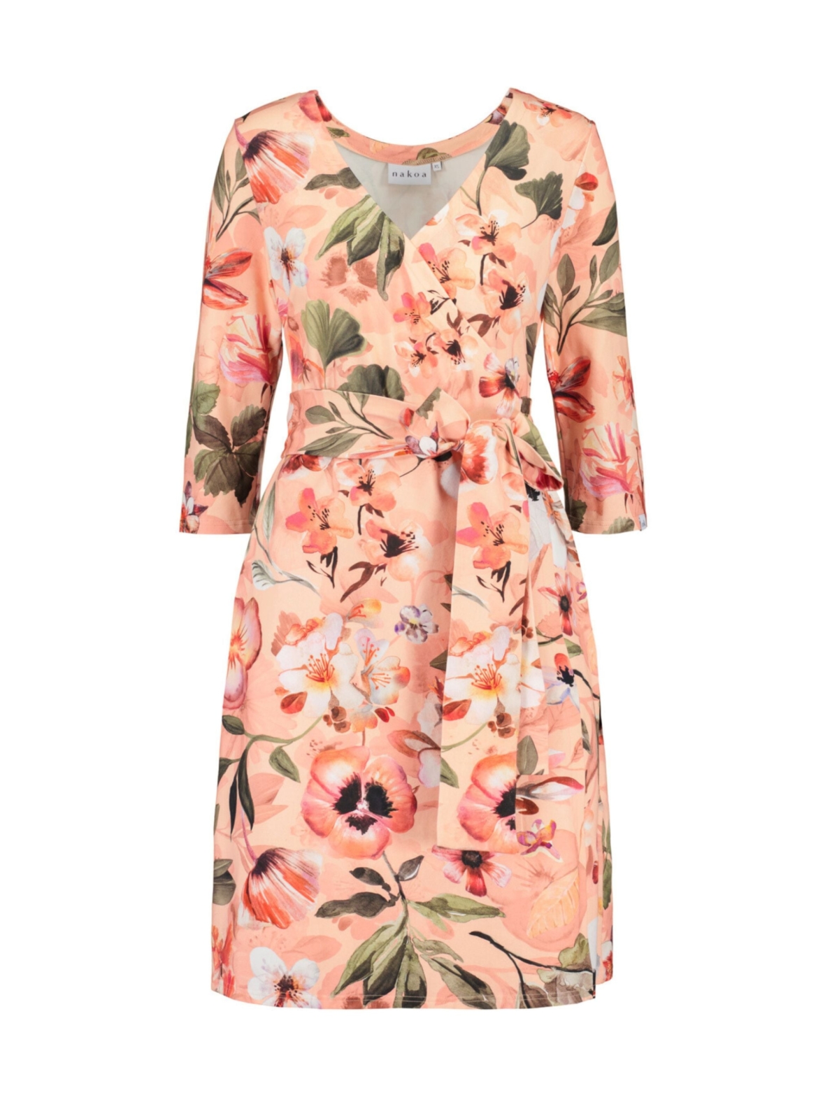 Print Wrap Dress, Siesta