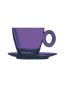 Mepra - Policarbonato-kahvikuppi ja aluslautanen - AMETHYST | Stockmann