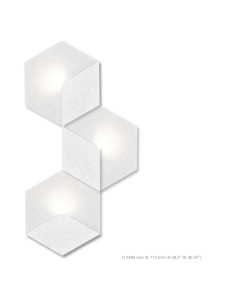 Siinne - Heksagon valoelementti 3 valkoinen - VALKOINEN | Stockmann