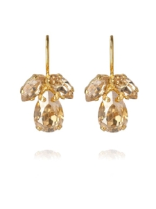 Caroline Svedbom Jewelry - PETITE TIMO EARRINGS GOLD - GOLDEN SHADOW + SILK | Stockmann