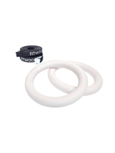 FitWood - ULPU MINI voimistelurenkaat - VALKOINEN VAHATTU - MUSTA HIHNA FitWood - ULPU MINI voimistelurenkaat - VALKOINEN VAHATTU - MUSTA HIHNA | Stockmann