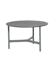 Cane-Line - Twist -sohvapöytä 70 halk x 42 cm - LAVA GREY TUMMA HARMAA, FOSSIL BLACK KUVIOITU MUSTA | Stockmann