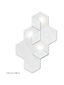 Siinne - Heksagon valoelementti 3+3 valkoinen - VALKOINEN | Stockmann