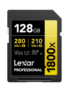 Lexar - Lexar Pro 128GB SDXC (1800x, 210Mb/s) UHS-II (U3 / V60 / C10) muistikortti | Stockmann