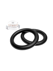 FitWood - ULPU MINI voimistelurenkaat - MUSTA - VALKOINEN HIHNA FitWood - ULPU MINI voimistelurenkaat - MUSTA - VALKOINEN HIHNA | Stockmann
