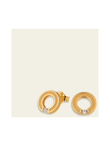 Lumoava - Aina korvakorut kirkkaalla kivellä, keltakullattua hopeaa - L64259730000 | Stockmann