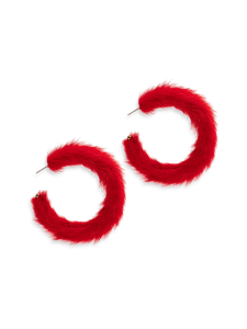 pfgSTOCKHOLM - Blush-Furry Hoop Korvakorut - RED | Stockmann