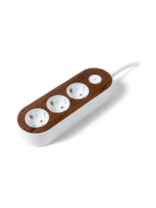 MyNolla - Design Jatkojohto, 2m - Pähkinä - WHITE | Stockmann