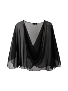 Lasessor - Minja -juhlahuivi - MUSTA | Stockmann