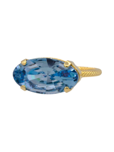 Degerberg - Classic Oval sormus Aquamarine | Stockmann