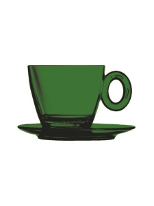 Mepra - Policarbonato-kahvikuppi ja aluslautanen - EMERALD Mepra - Policarbonato-kahvikuppi ja aluslautanen - EMERALD | Stockmann