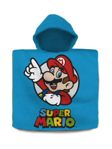 Mario - SUPER MARIO Kylpyponcho, puuvillaa, 60 x 120 cm | Stockmann