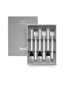 Mepra - Stile by Pininfarina-kakkuhaarukka 6 kpl lahjapakkauksessa | Stockmann